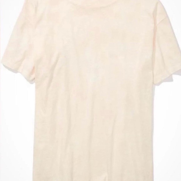 American Eagle Outfitters Cream Short-Sleeve Tee with Black Floral Sketch - Picture 5 of 5